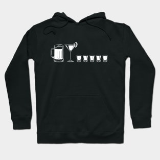 Stick Figure Family - Alcohol Themed - 5 Shots Hoodie